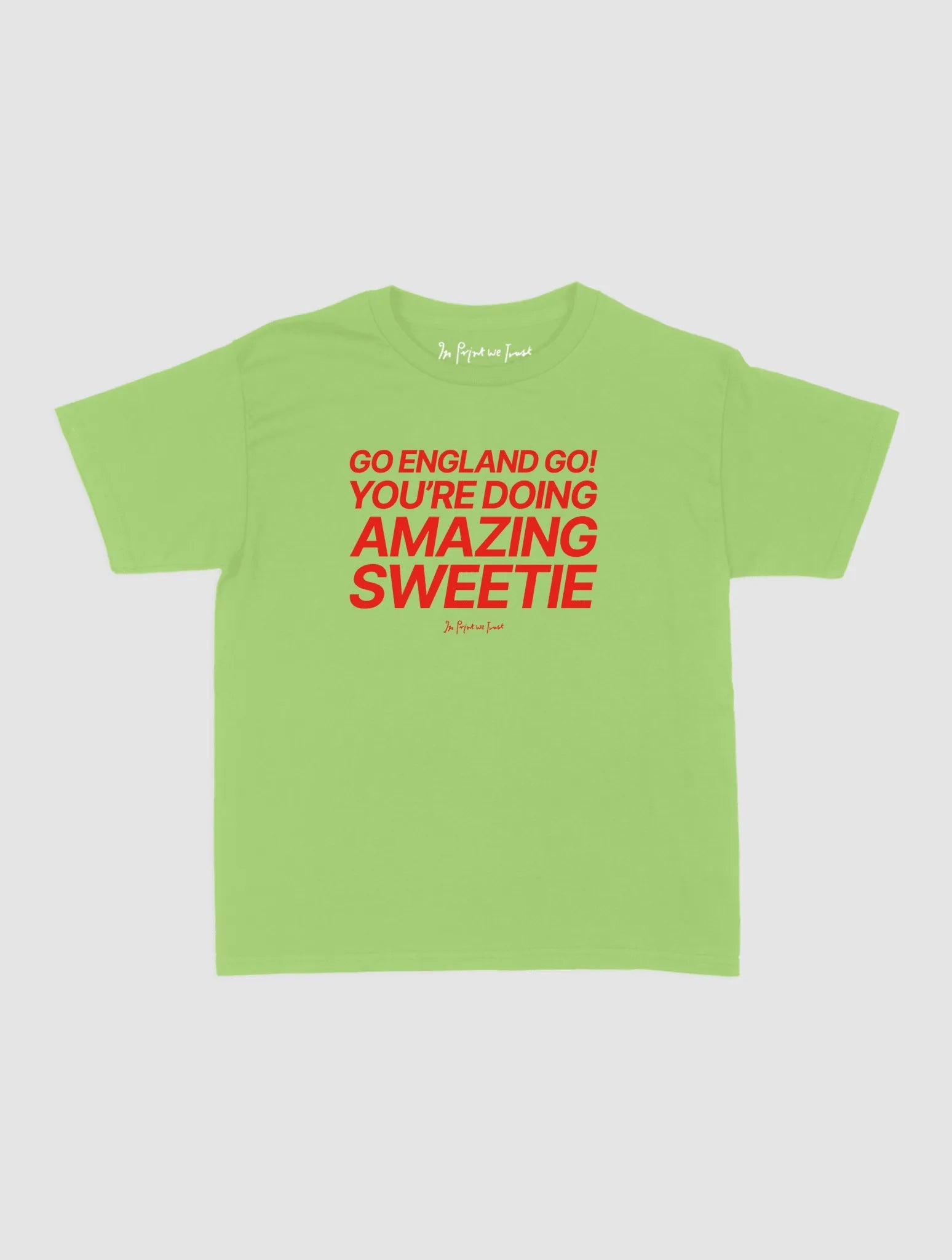 go england go! baby tee - In Print We Trust