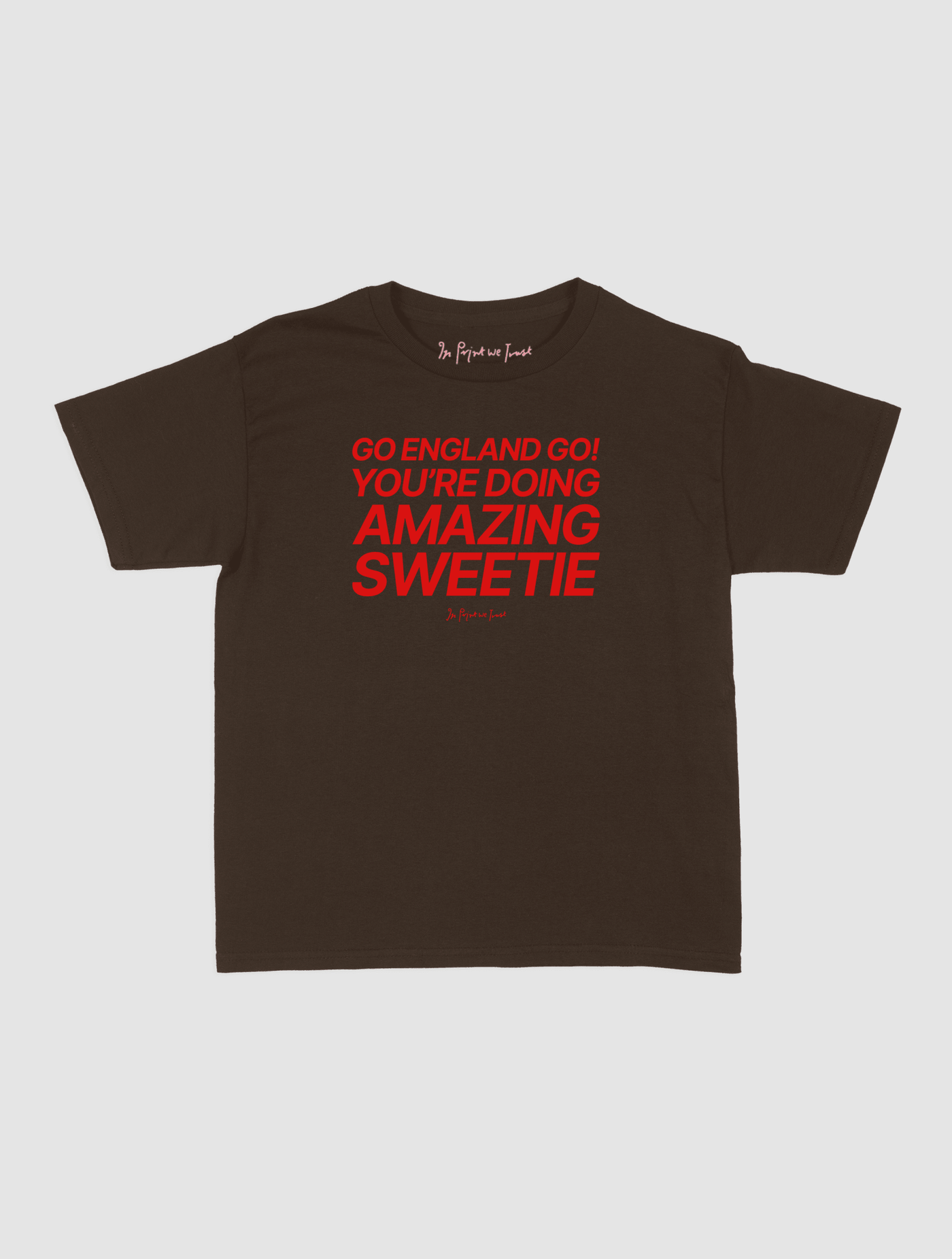 go england go! baby tee - In Print We Trust
