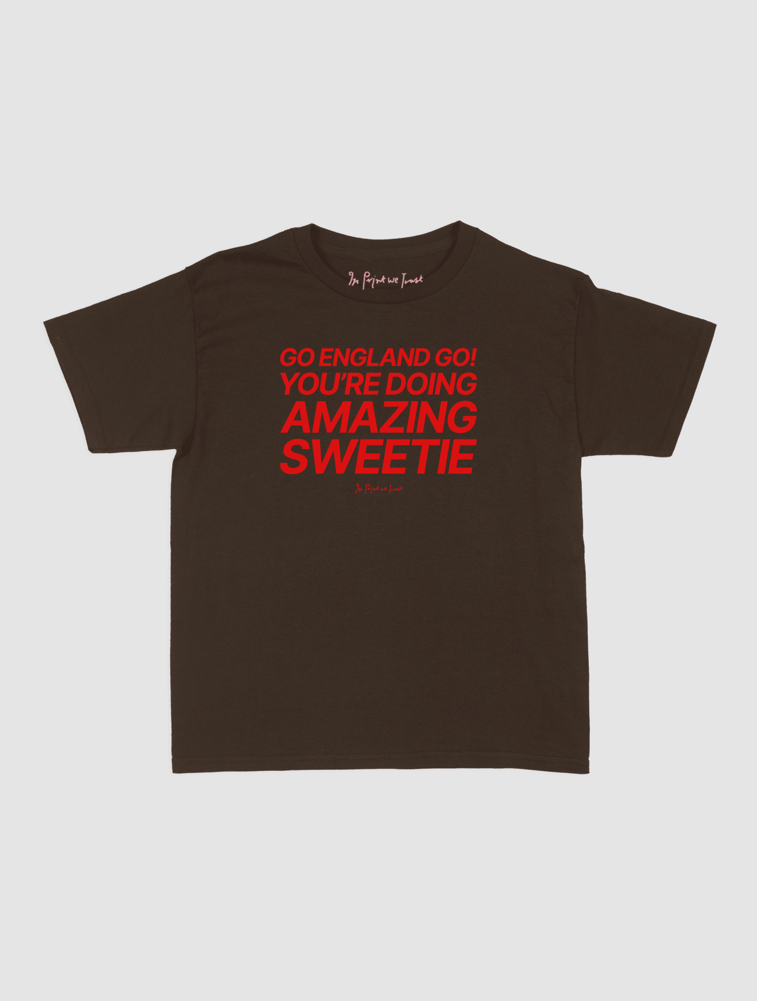 go england go! baby tee - In Print We Trust