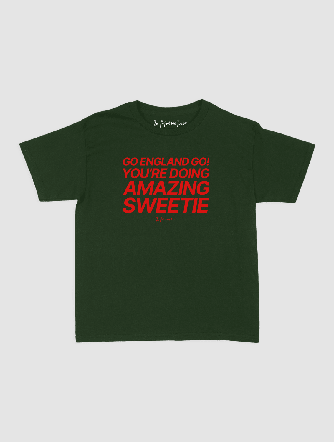 go england go! baby tee - In Print We Trust