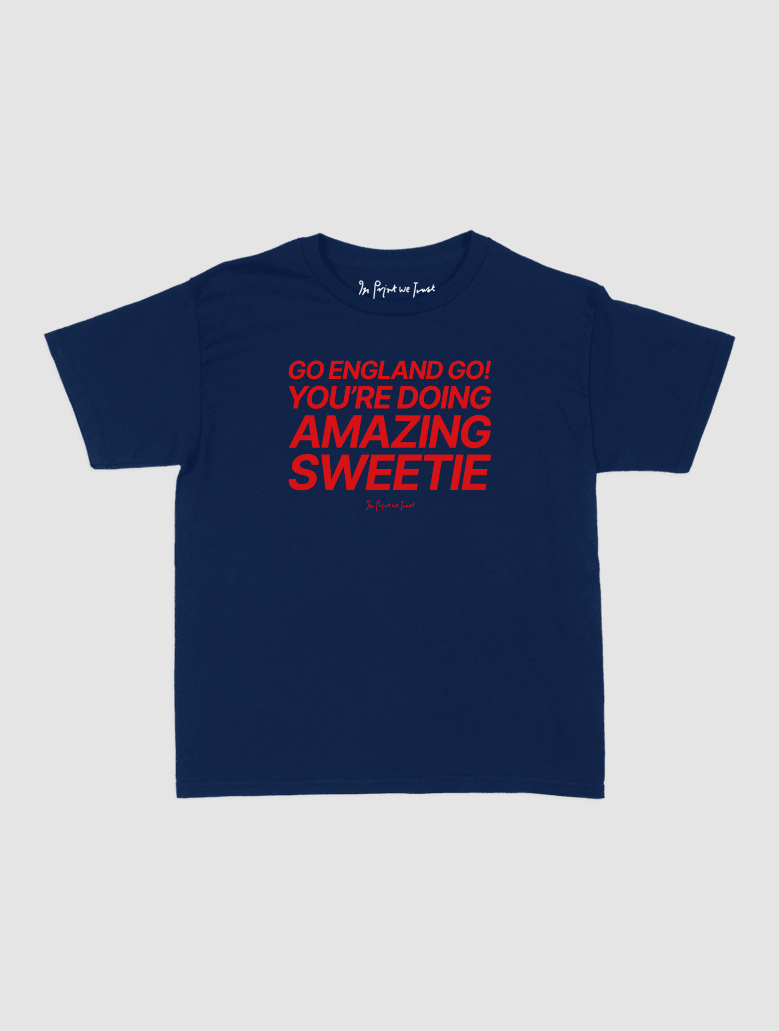 go england go! baby tee - In Print We Trust