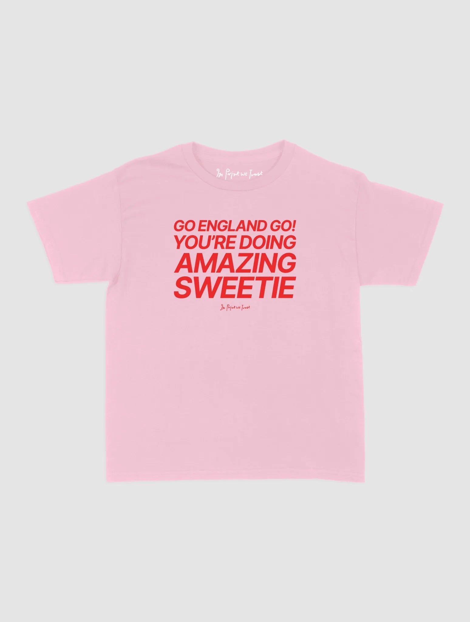 go england go! baby tee - In Print We Trust