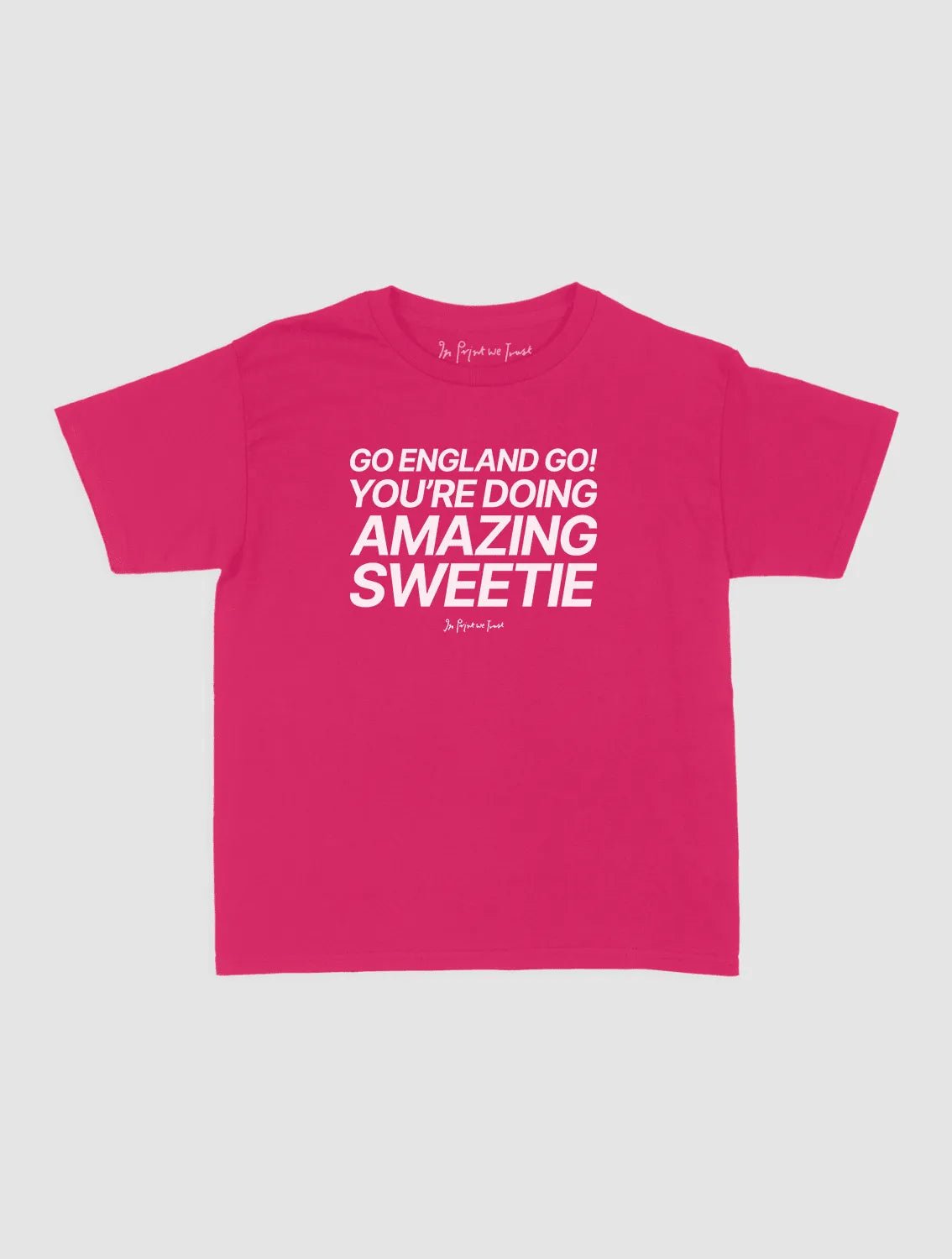 go england go! baby tee - In Print We Trust