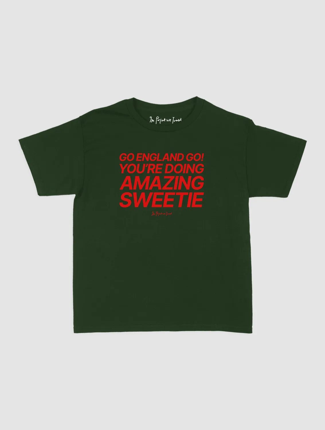 go england go! baby tee - In Print We Trust