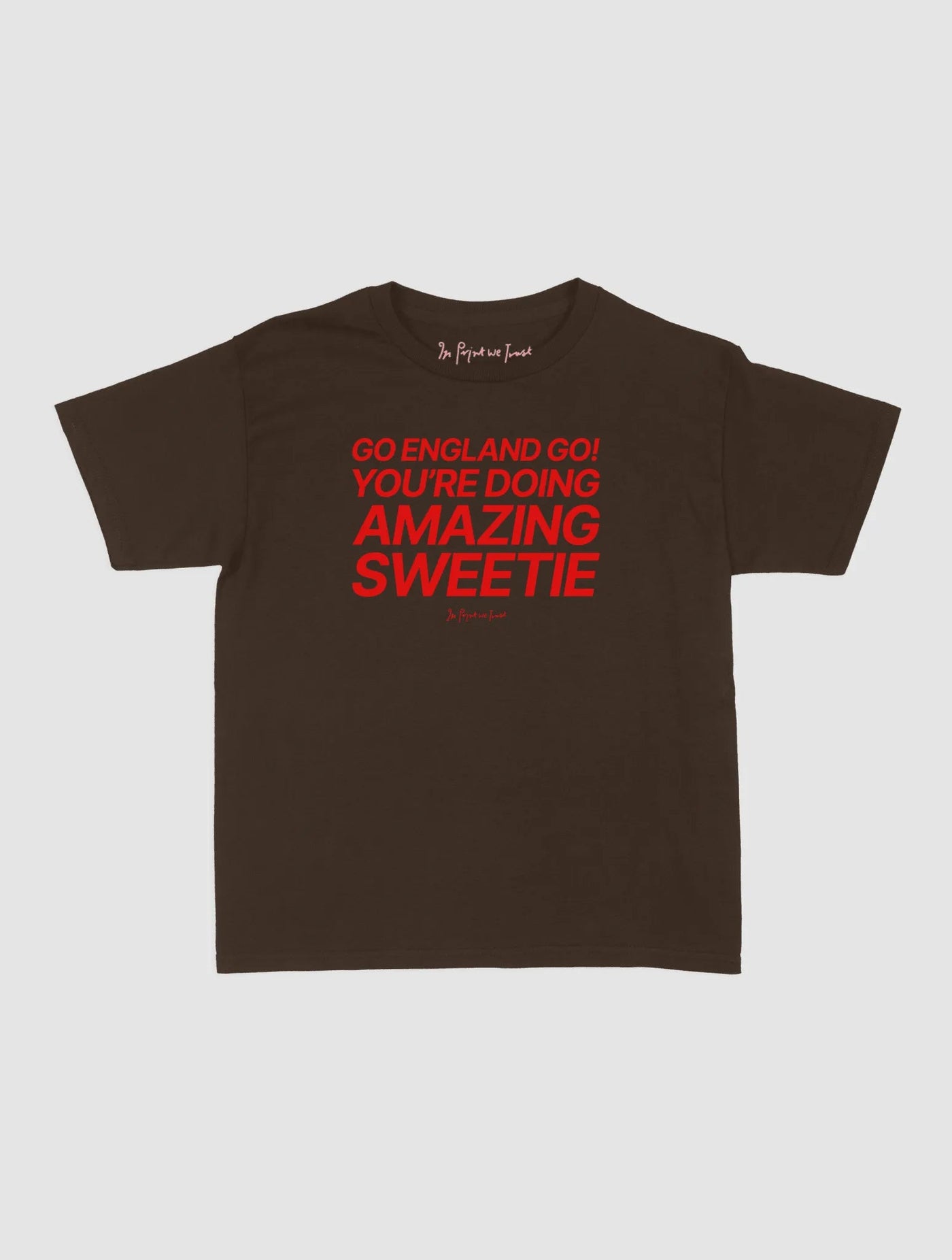 go england go! baby tee - In Print We Trust