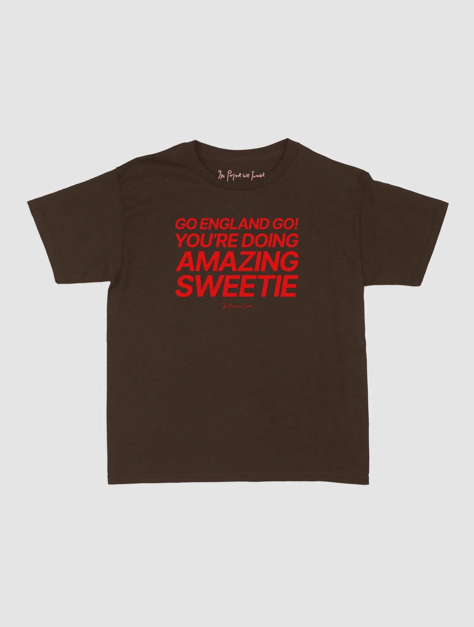 go england go! baby tee - In Print We Trust