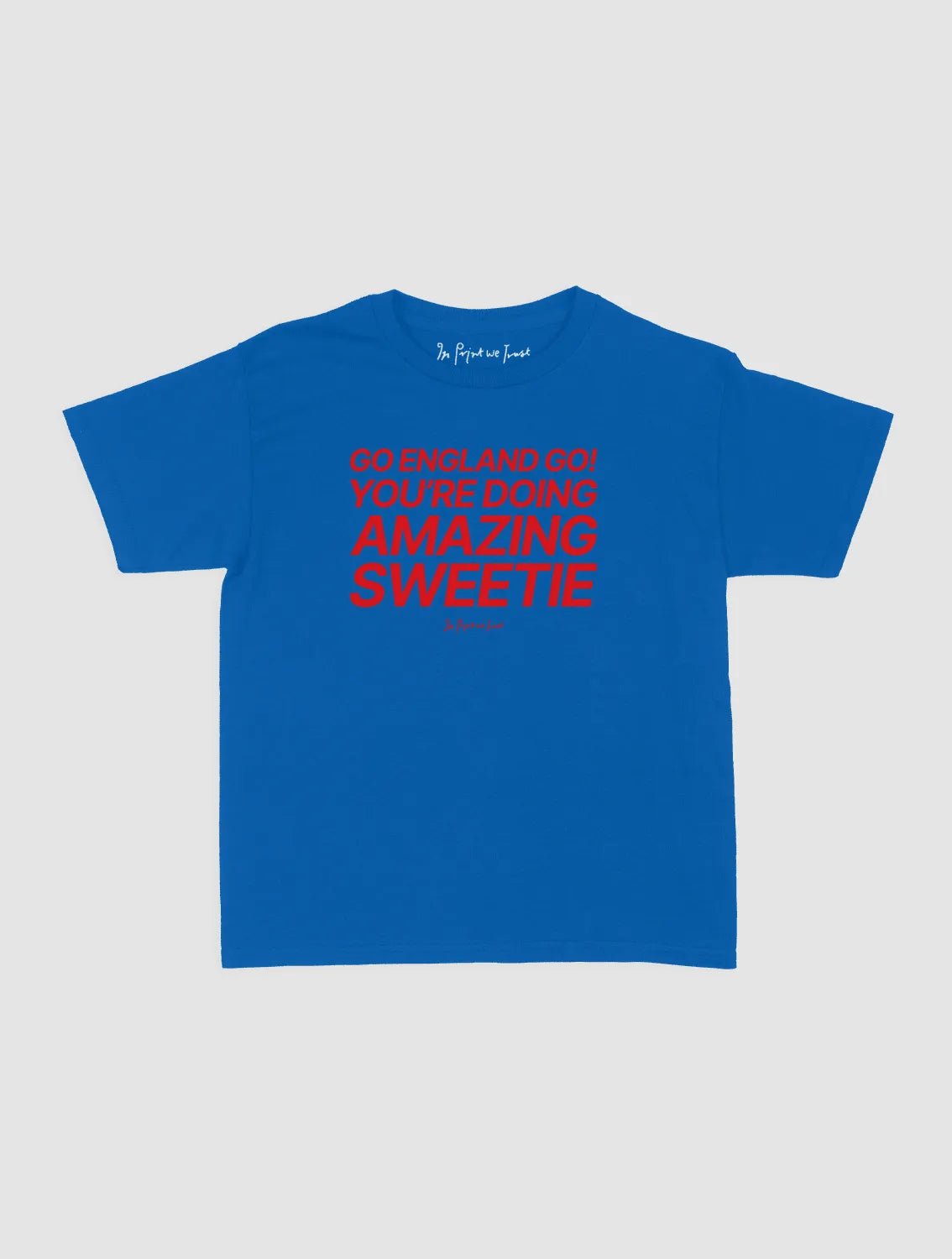 go england go! baby tee - In Print We Trust