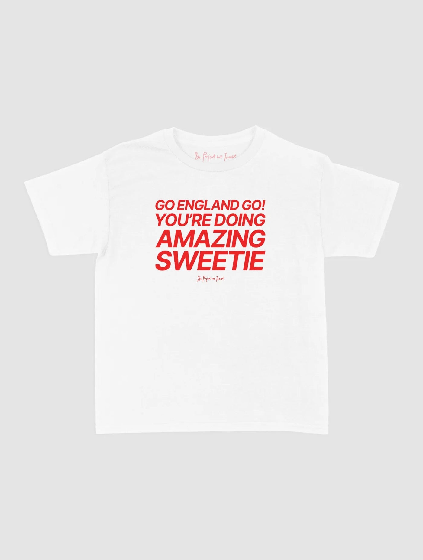 go england go! baby tee - In Print We Trust