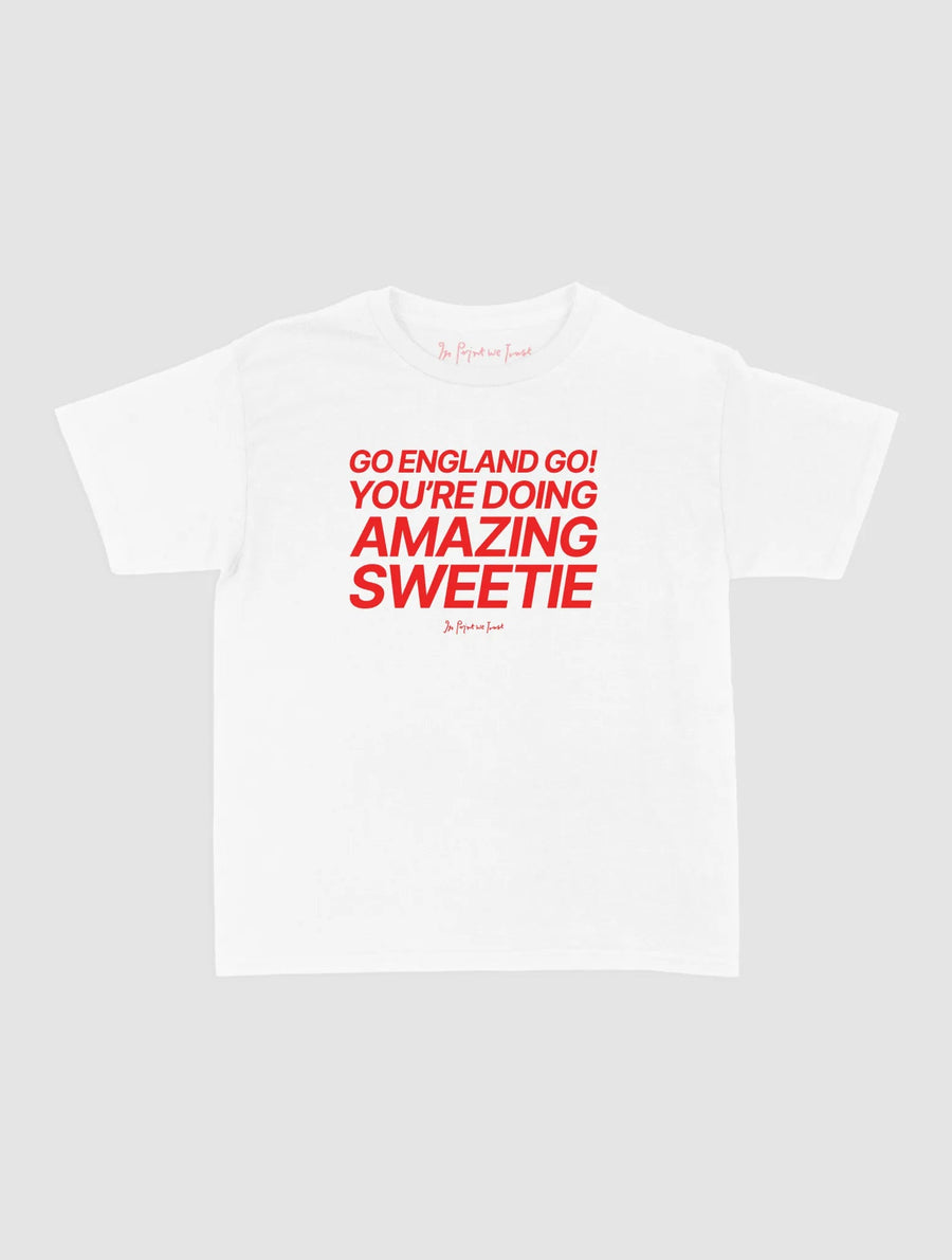 go england go! baby tee - In Print We Trust