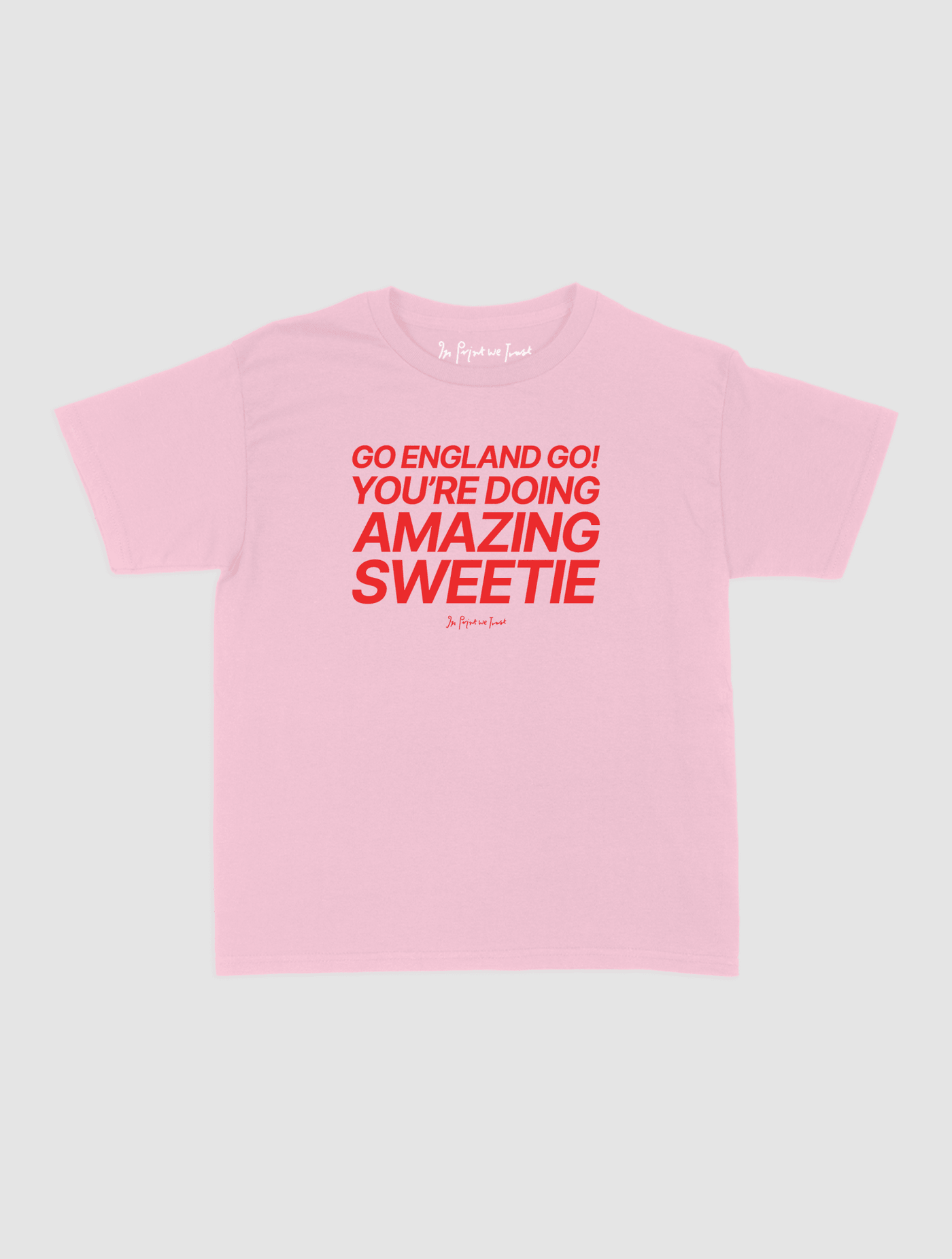 go england go! baby tee - In Print We Trust