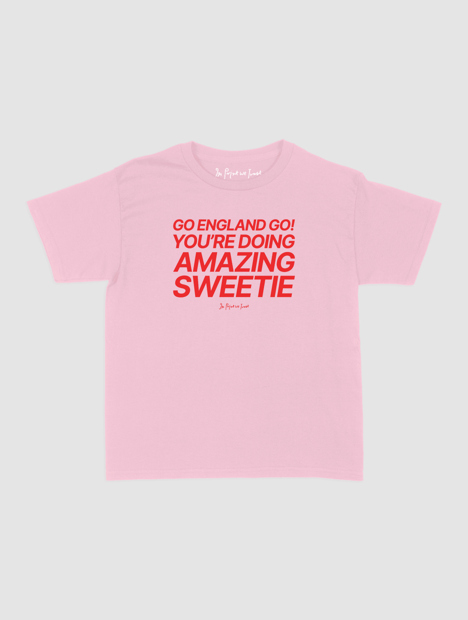 go england go! baby tee - In Print We Trust