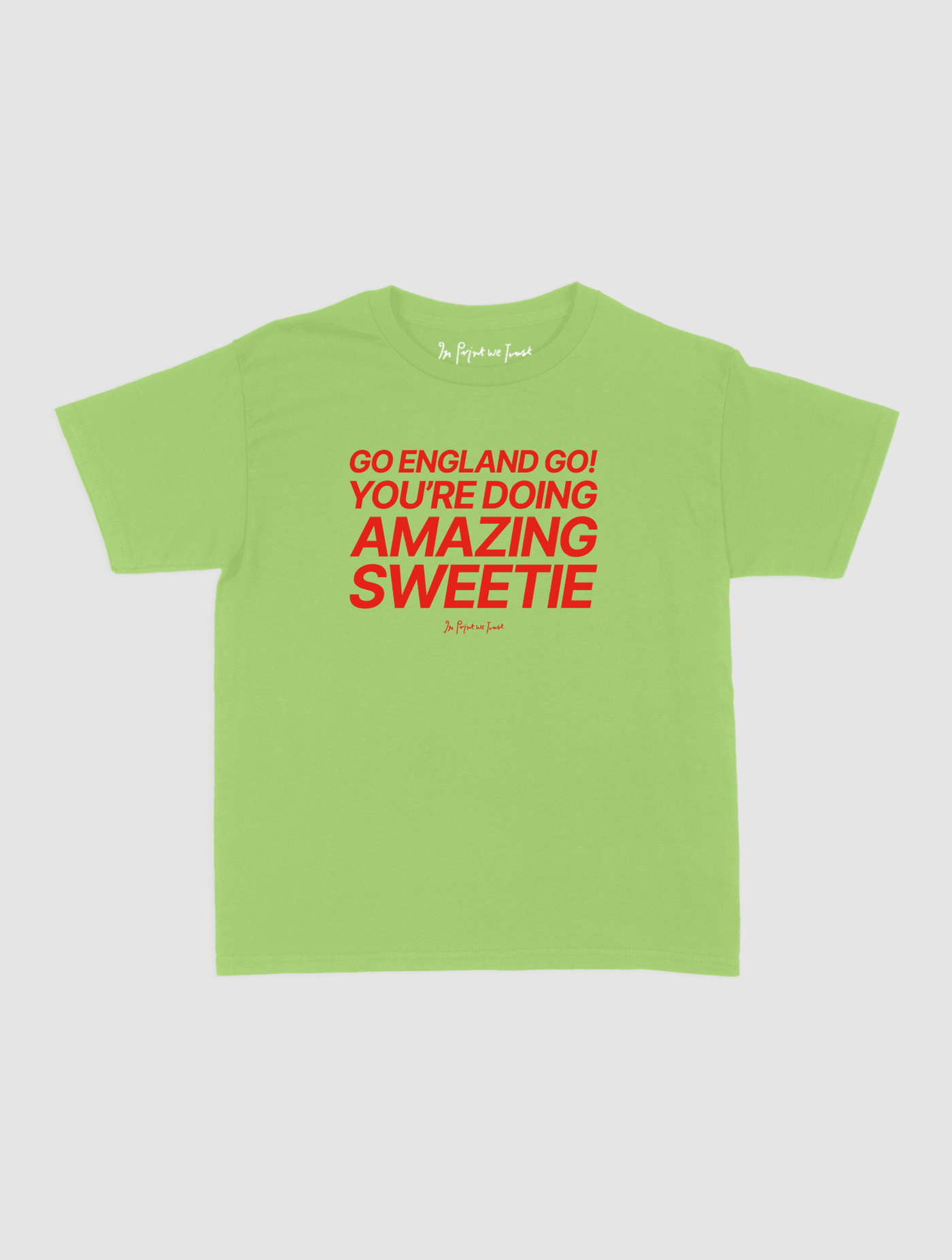 go england go! baby tee - In Print We Trust