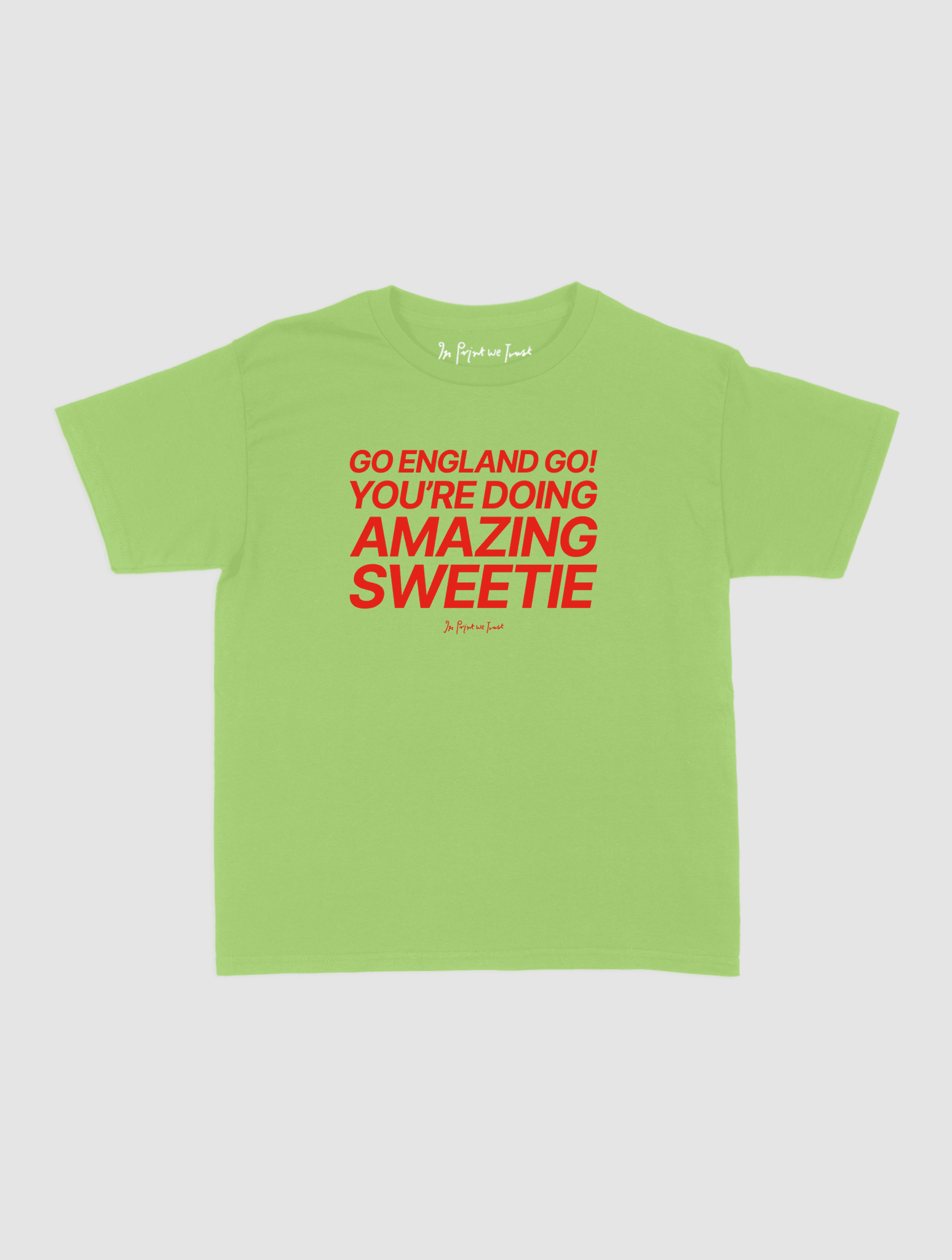go england go! baby tee - In Print We Trust