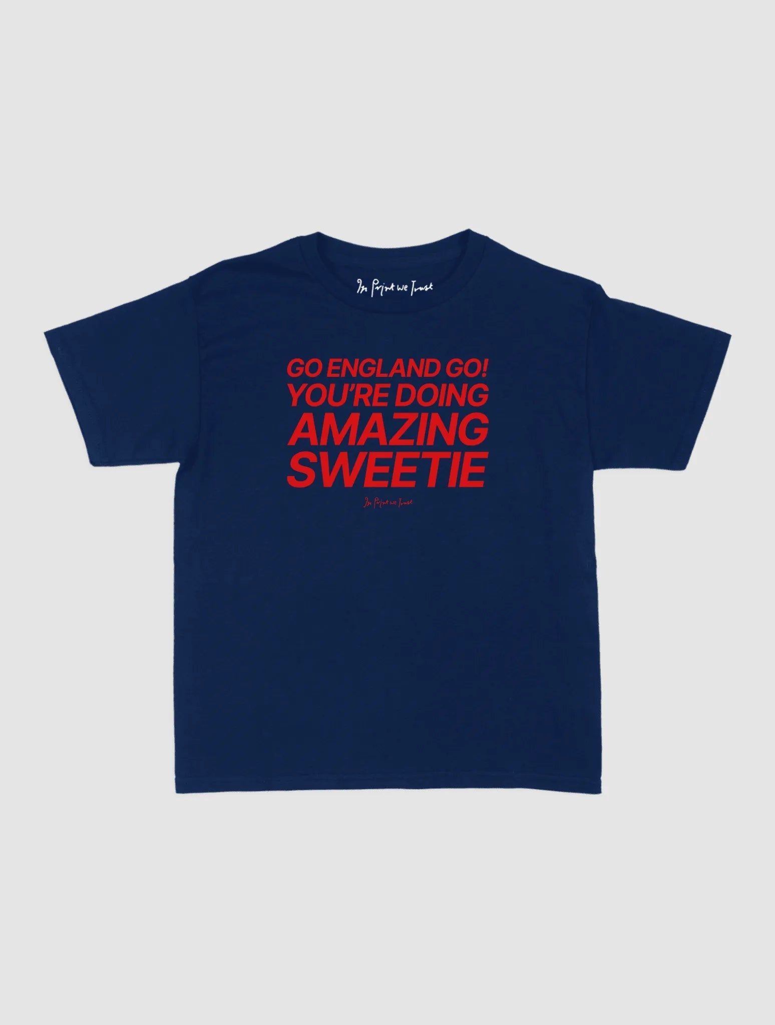 go england go! baby tee - In Print We Trust