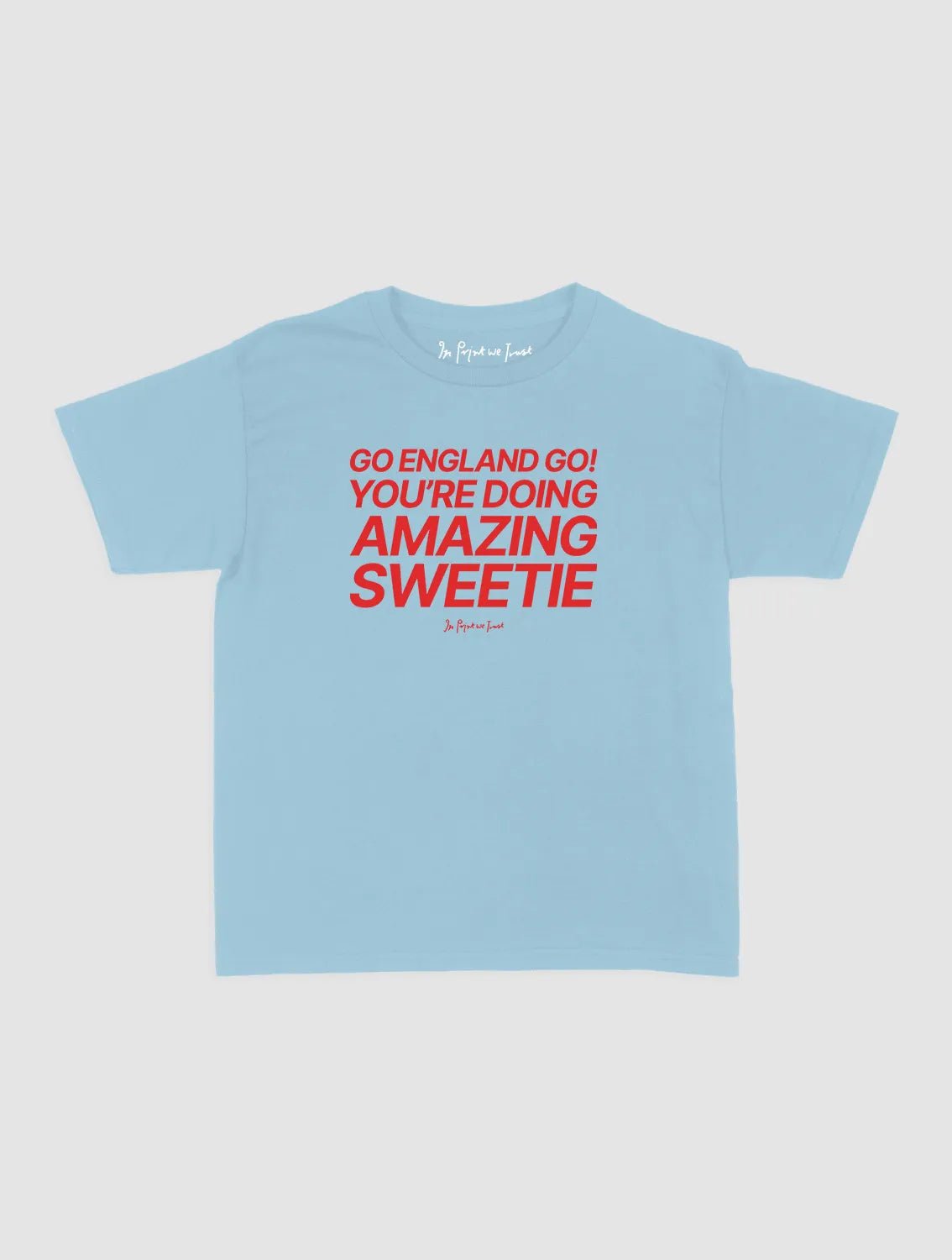 go england go! baby tee - In Print We Trust