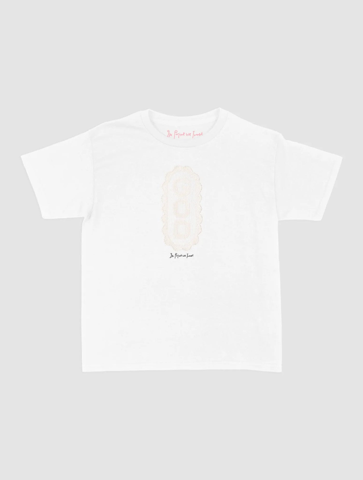 god crochet baby tee - In Print We Trust