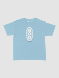 god crochet baby tee - In Print We Trust