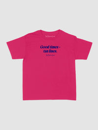 good times + tan lines baby tee - In Print We Trust