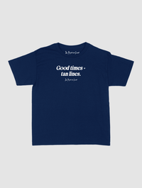 good times + tan lines baby tee - In Print We Trust