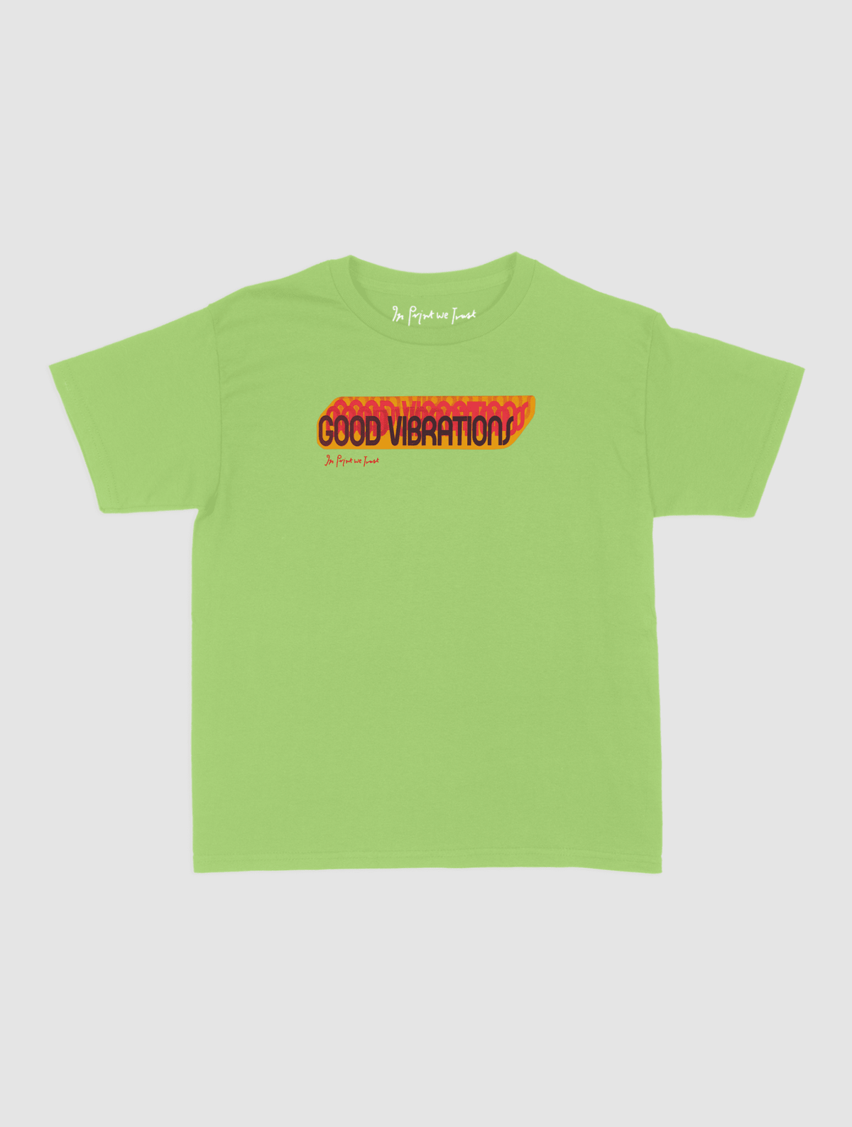 good vibrations baby tee - In Print We Trust