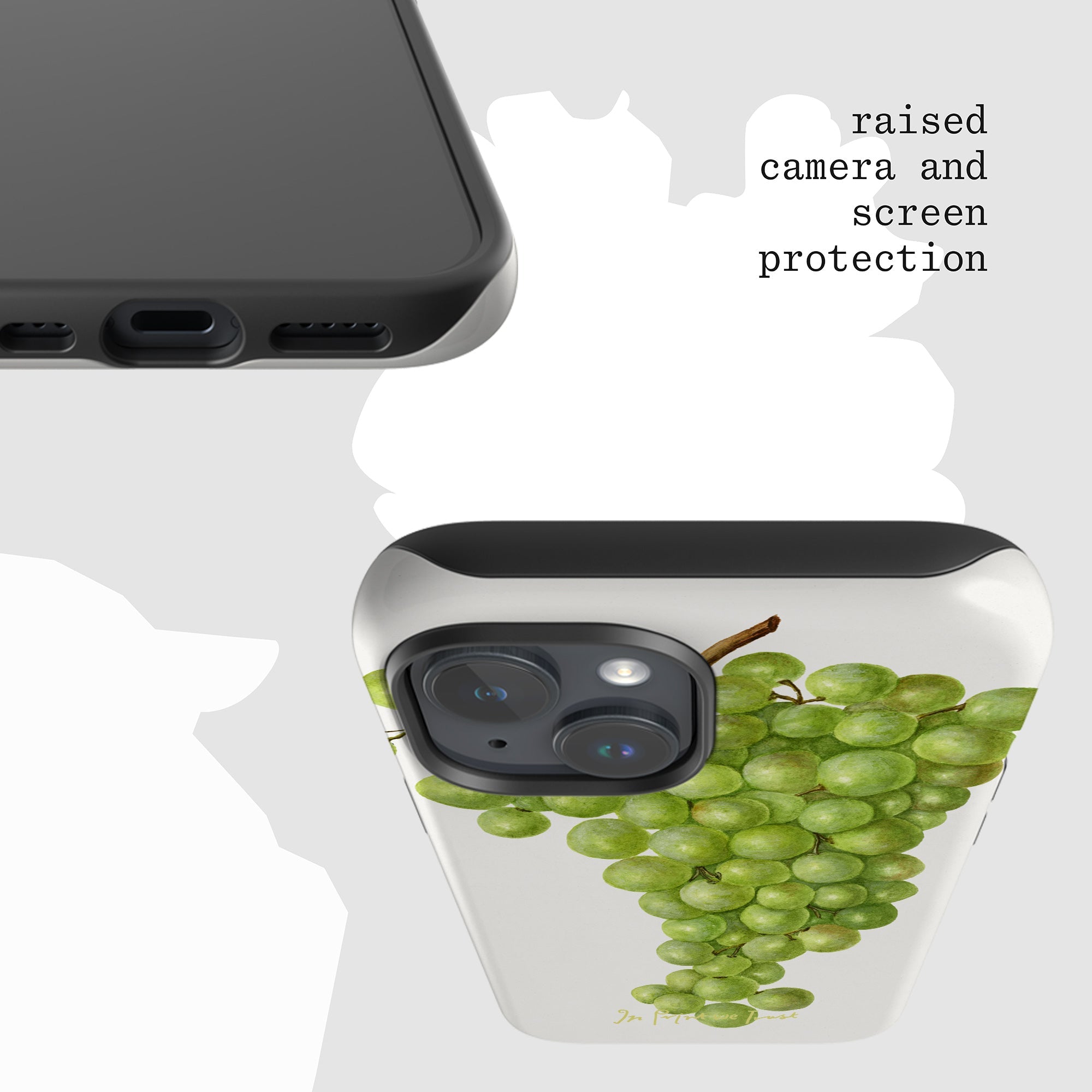 grapes tough iPhone case - In Print We Trust