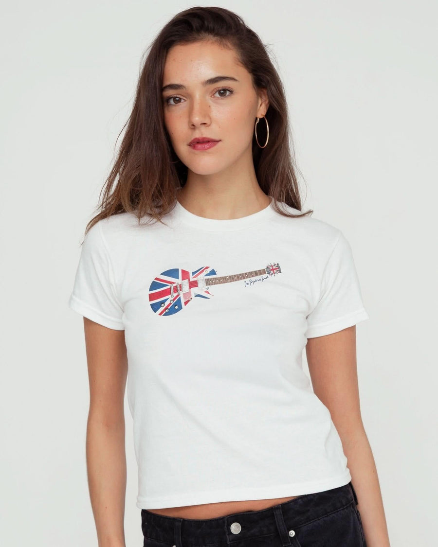 guitar baby tee - In Print We Trust