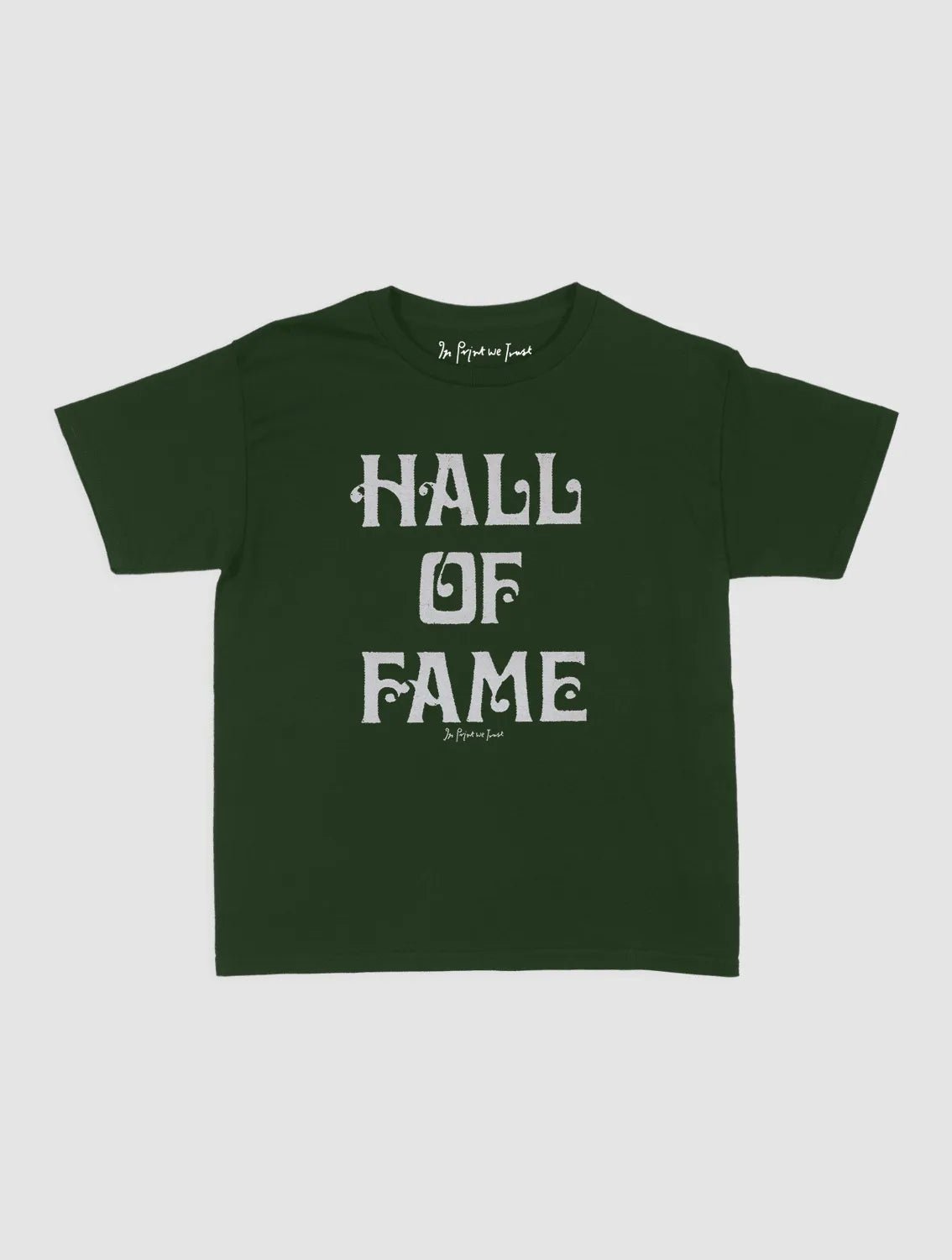 HALL OF FAME baby tee - In Print We Trust