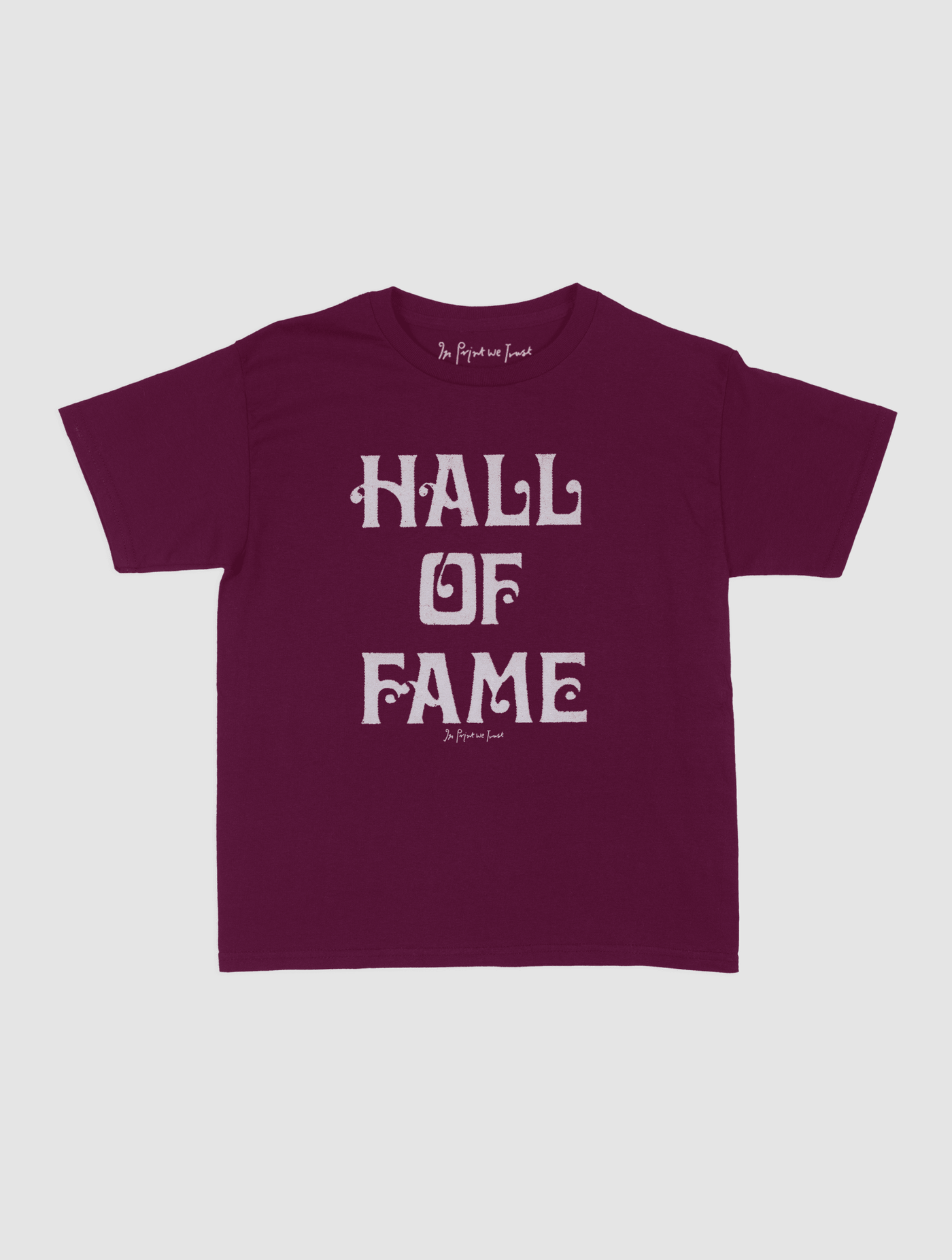 HALL OF FAME baby tee - In Print We Trust