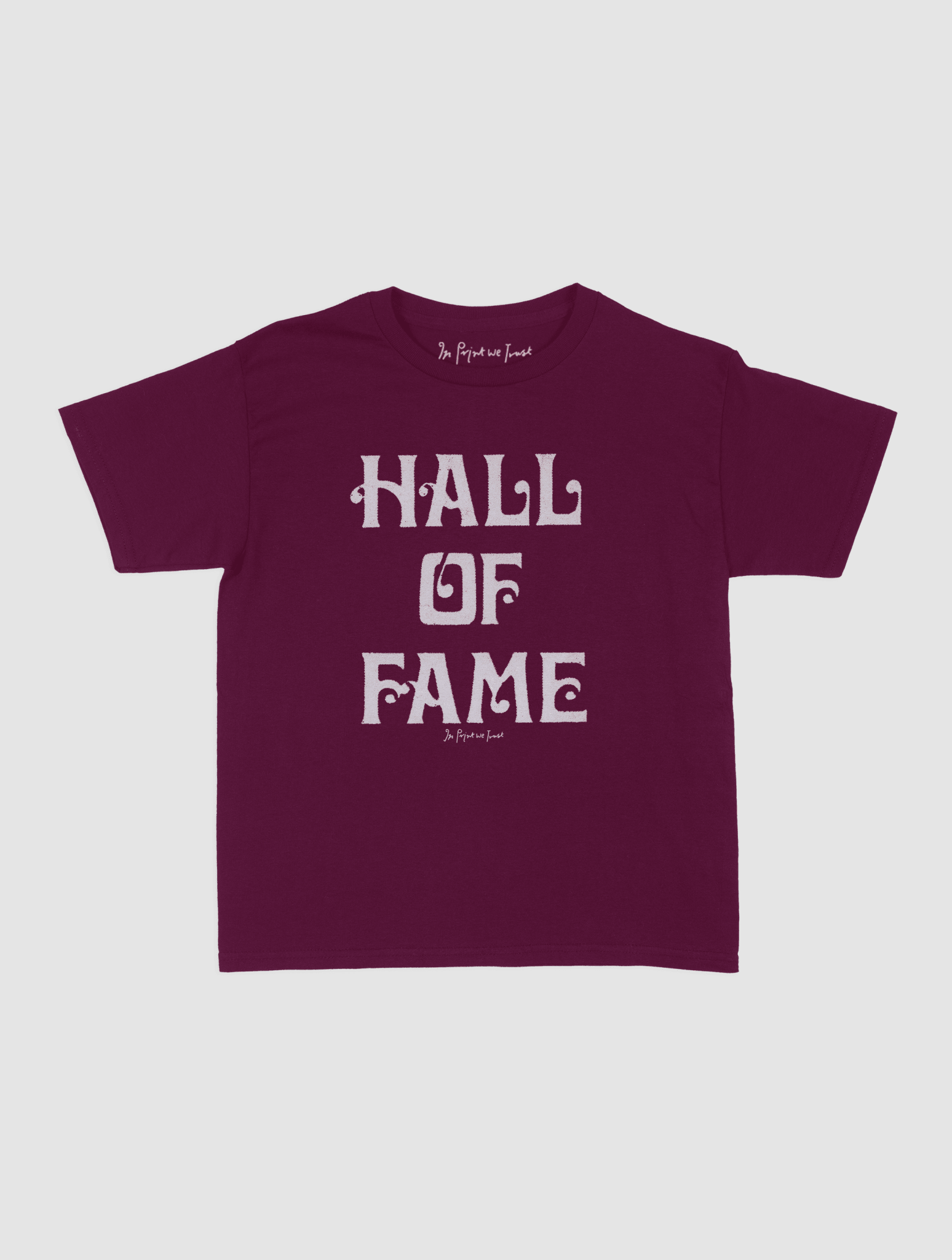 HALL OF FAME baby tee - In Print We Trust