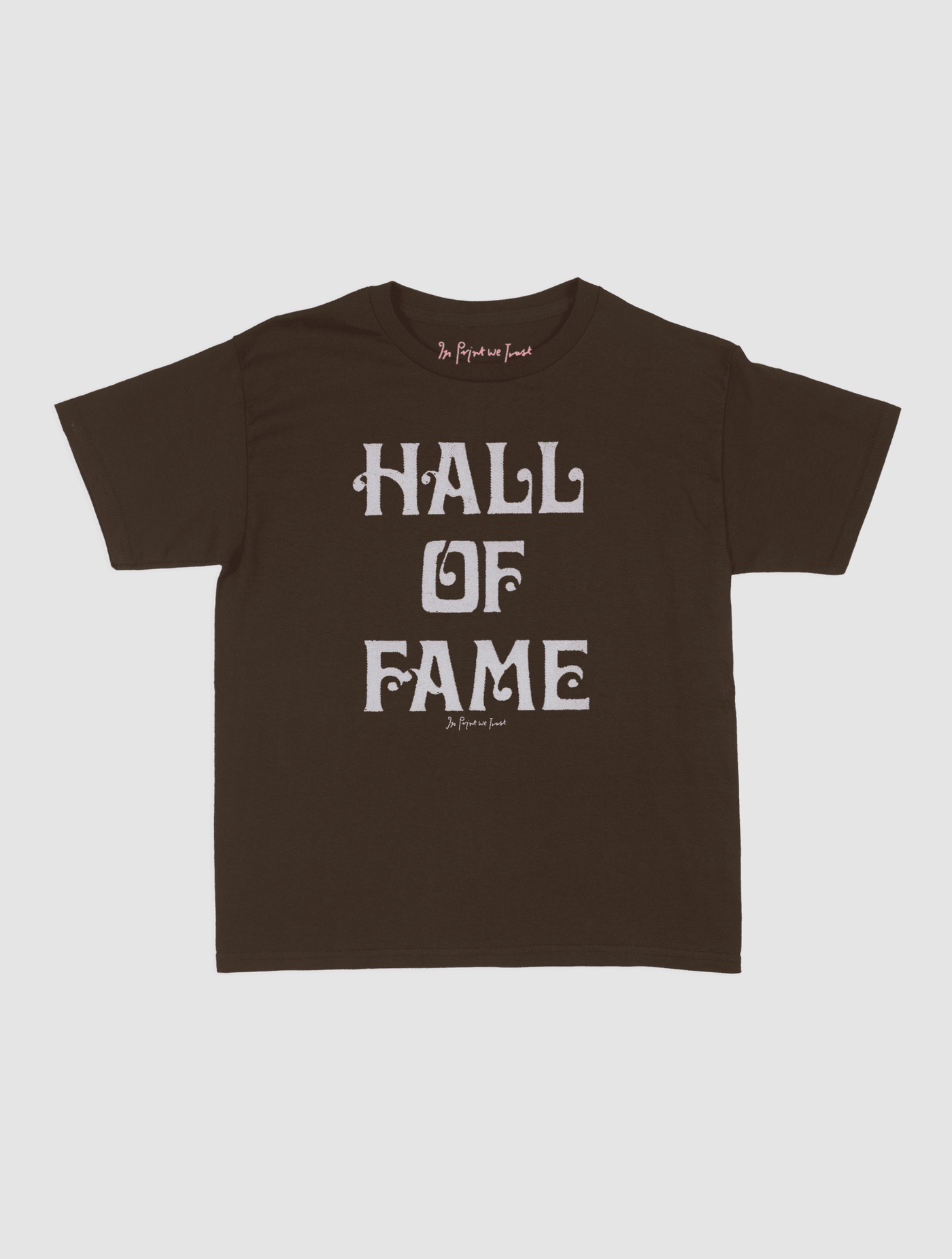 HALL OF FAME baby tee - In Print We Trust