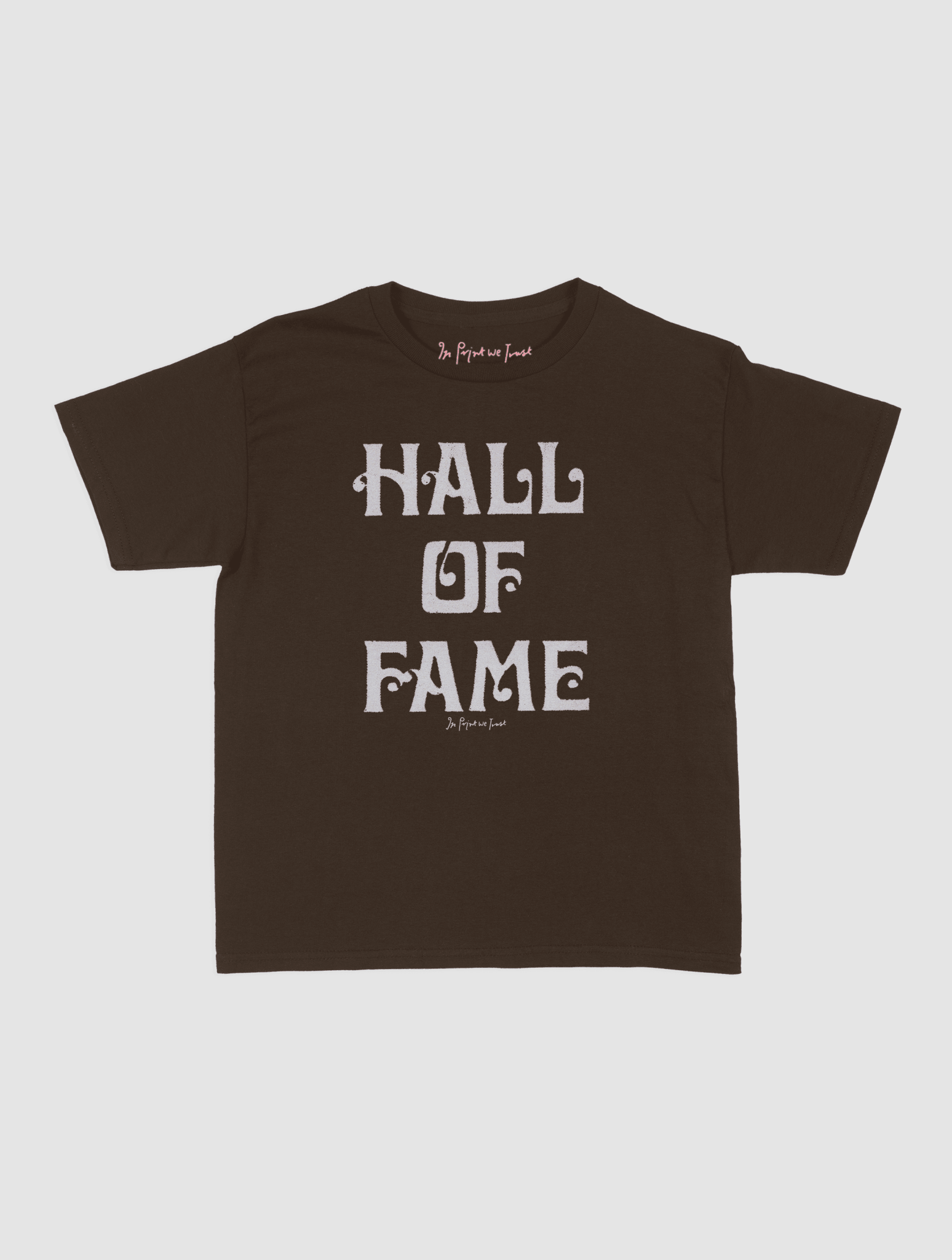 HALL OF FAME baby tee - In Print We Trust
