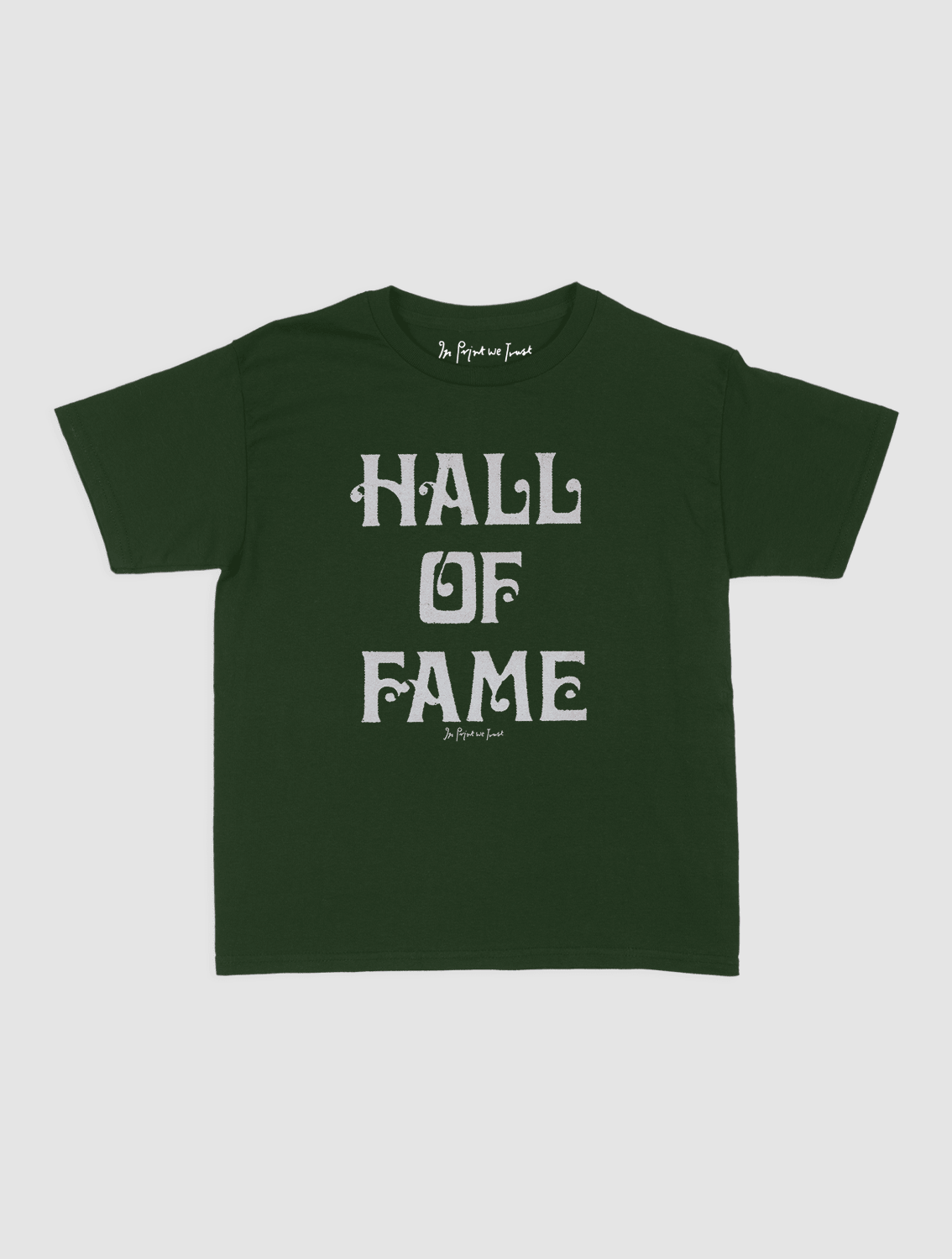 HALL OF FAME baby tee - In Print We Trust