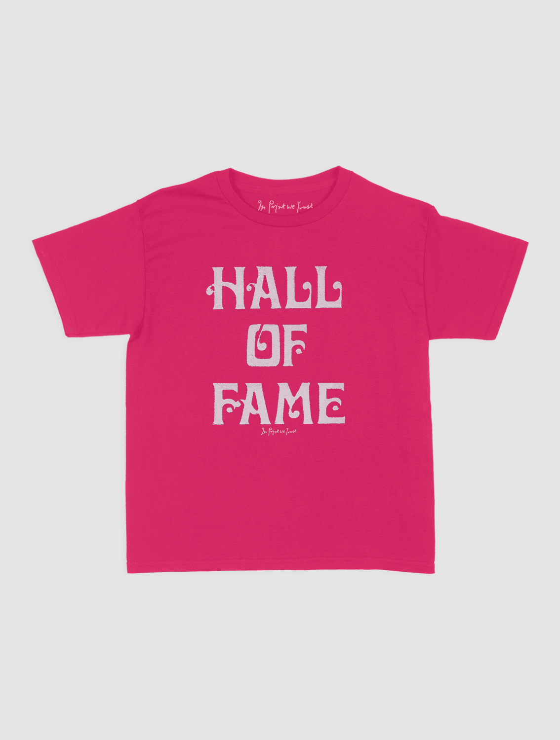 HALL OF FAME baby tee - In Print We Trust