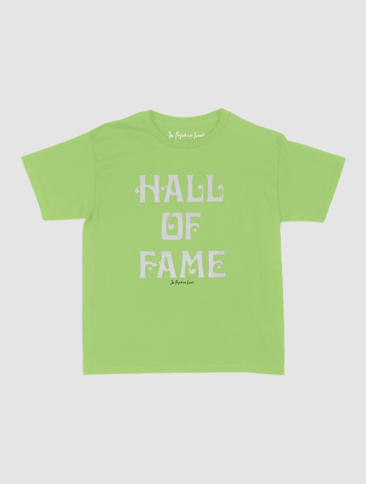 HALL OF FAME baby tee - In Print We Trust