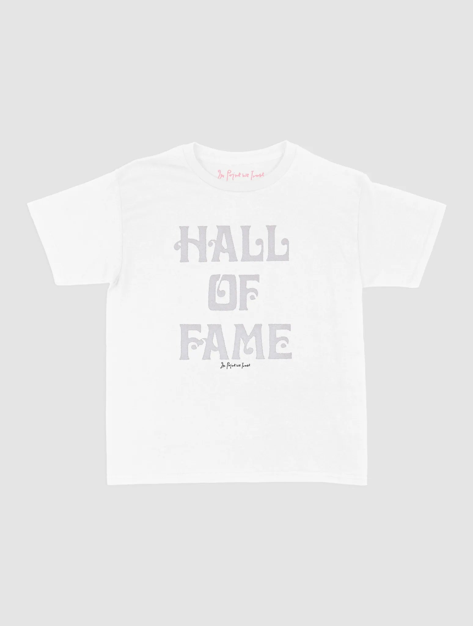 HALL OF FAME baby tee - In Print We Trust