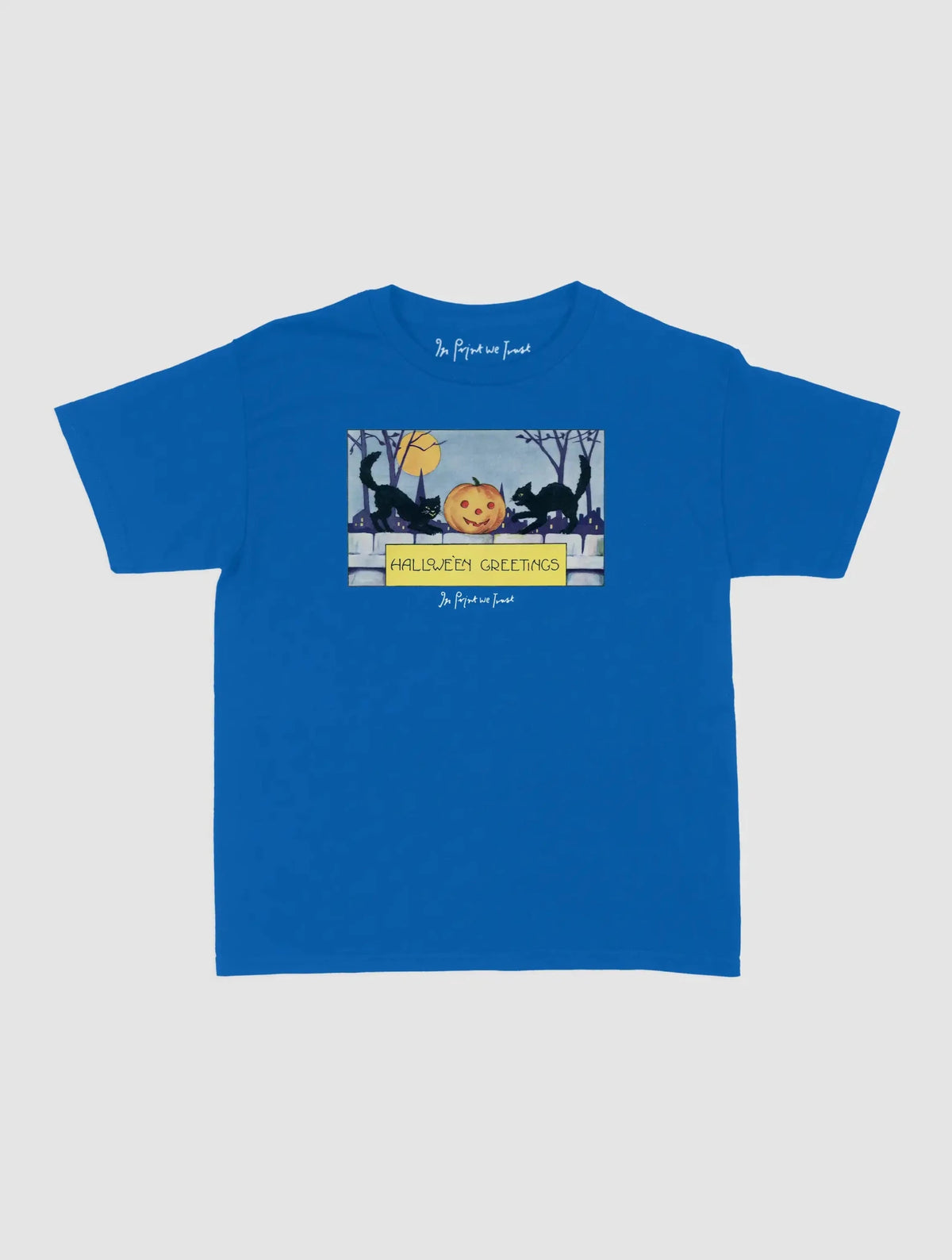 halloween greetings baby tee - In Print We Trust