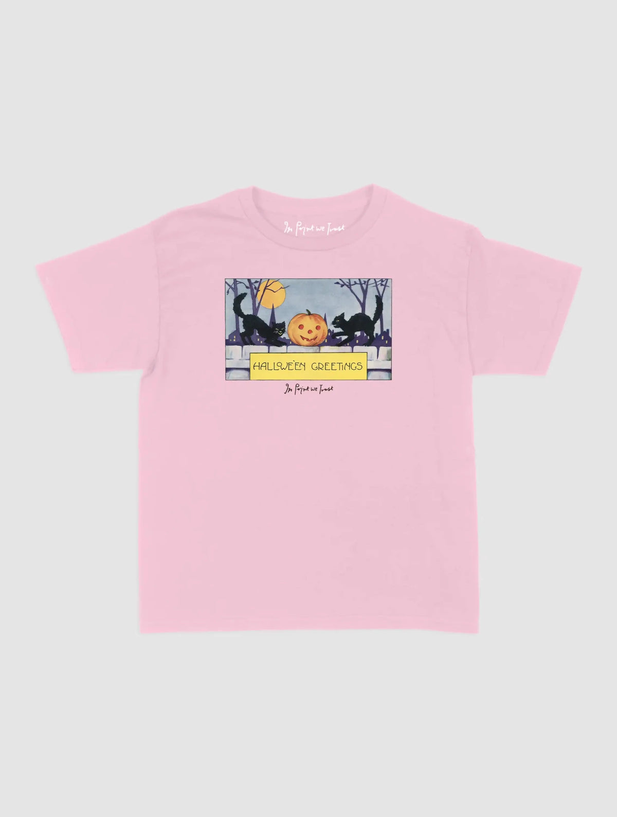 halloween greetings baby tee - In Print We Trust