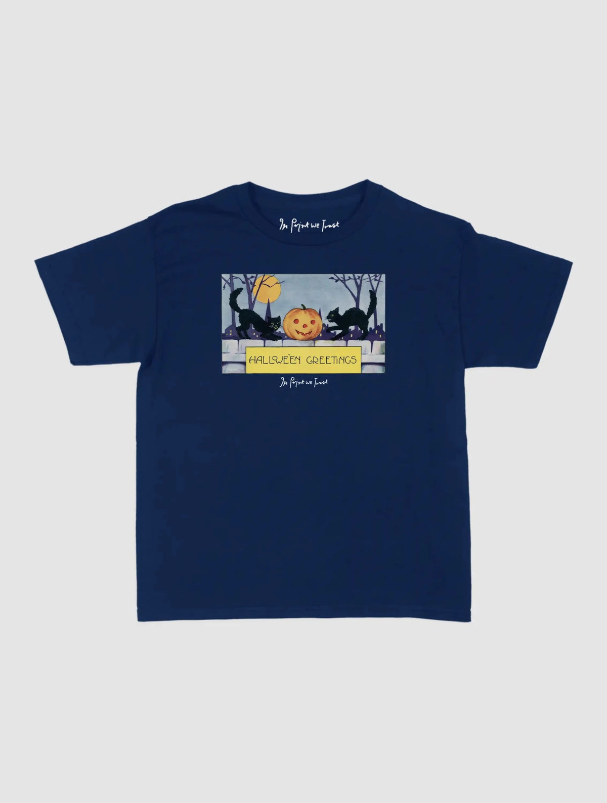 halloween greetings baby tee - In Print We Trust