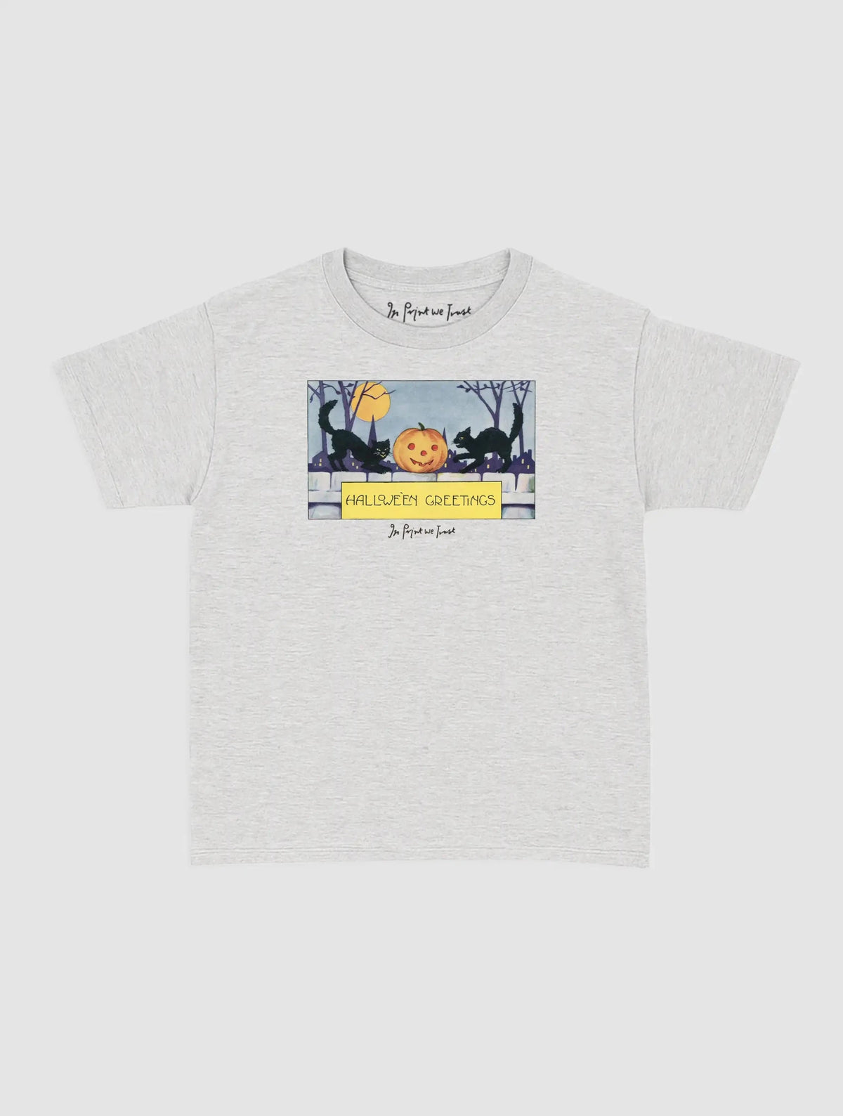 halloween greetings baby tee - In Print We Trust