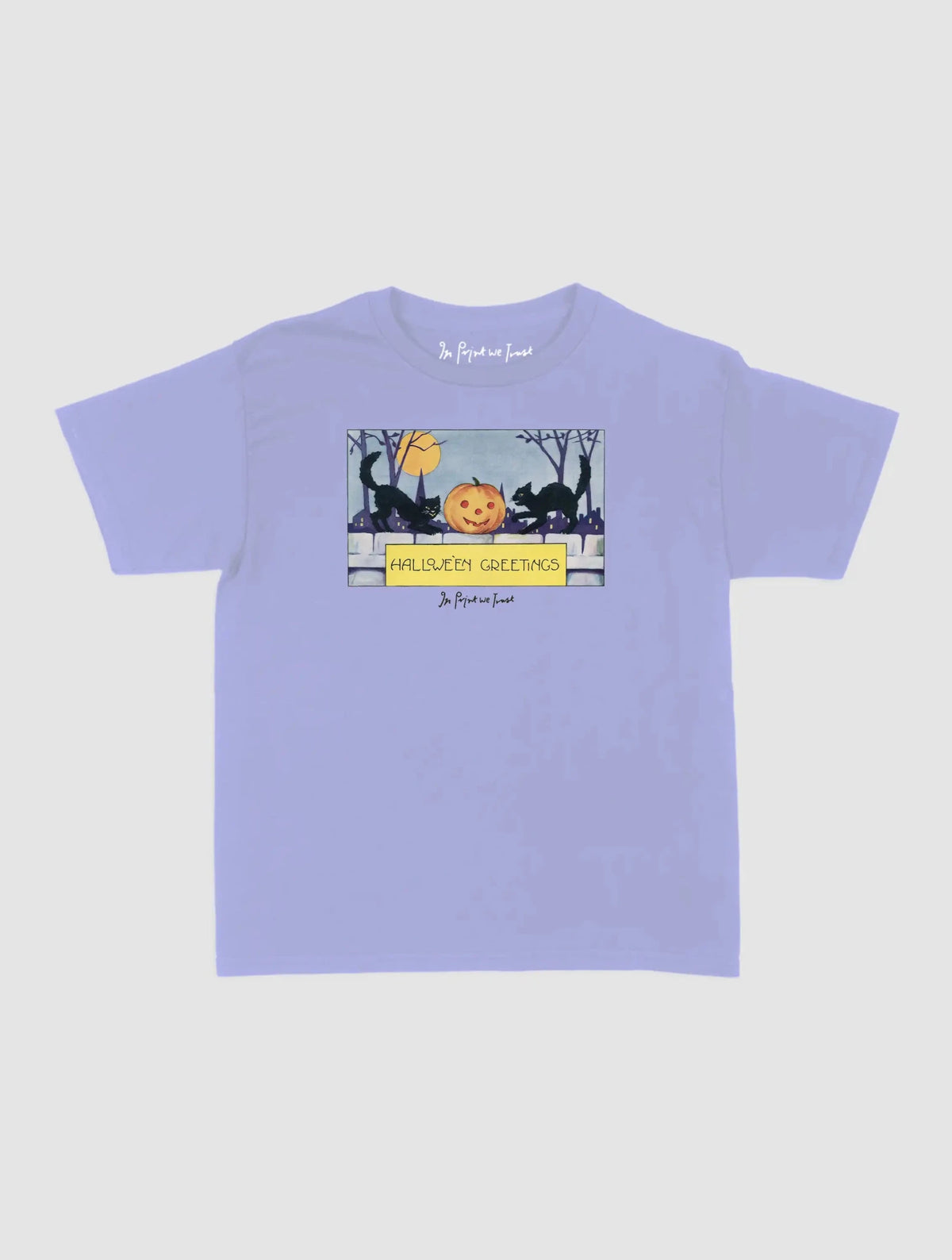 halloween greetings baby tee - In Print We Trust