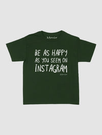 happy as you seem baby tee - In Print We Trust