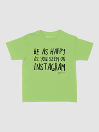 happy as you seem baby tee - In Print We Trust