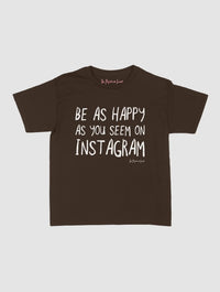 happy as you seem baby tee - In Print We Trust