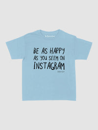happy as you seem baby tee - In Print We Trust
