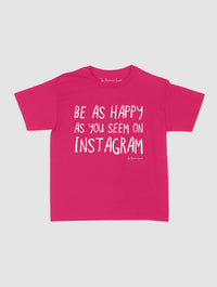 happy as you seem baby tee - In Print We Trust