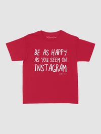 happy as you seem baby tee - In Print We Trust