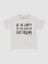 happy as you seem baby tee - In Print We Trust