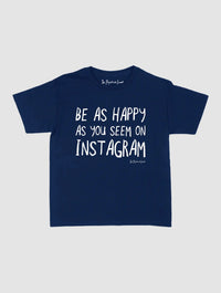 happy as you seem baby tee - In Print We Trust