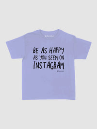 happy as you seem baby tee - In Print We Trust