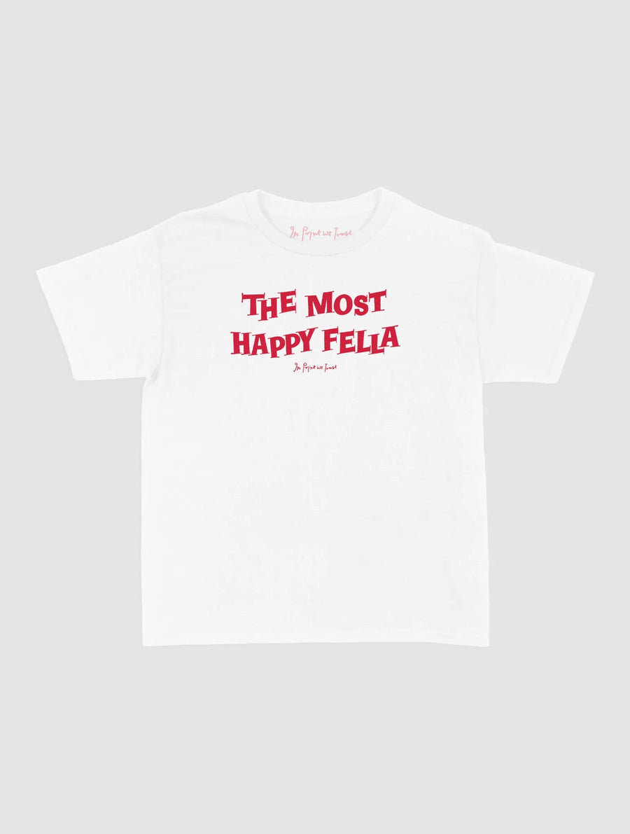 happy fella baby tee - In Print We Trust